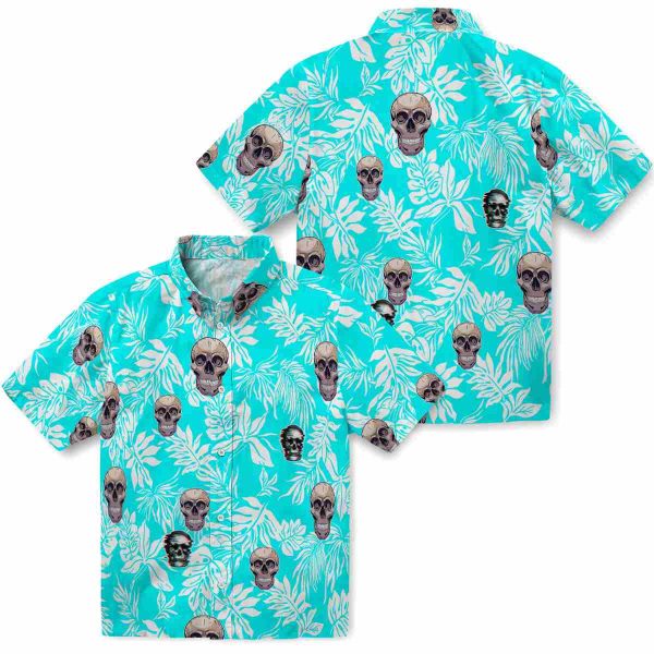 Skull Tropical Leaf Hawaiian Shirt Latest Model