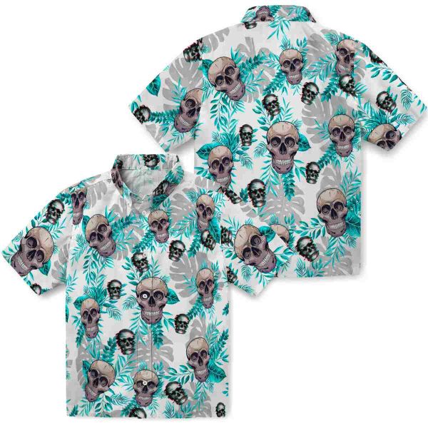 Skull Tropical Leaves Hawaiian Shirt Latest Model