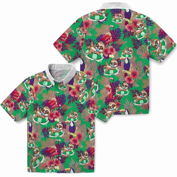 Sloth Floral Toucan Hawaiian Shirt Latest Model