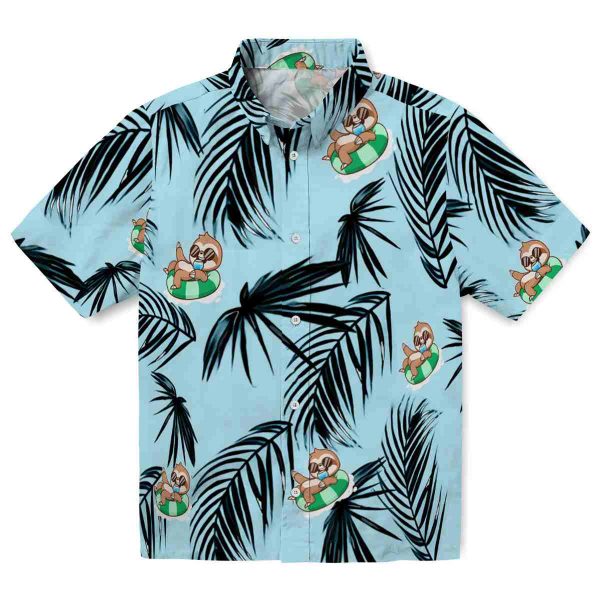 Sloth Palm Leaf Hawaiian Shirt Best selling