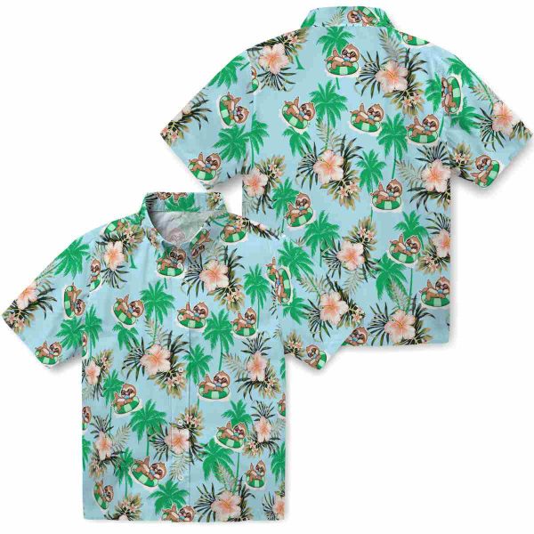 Sloth Palm Tree Flower Hawaiian Shirt Latest Model