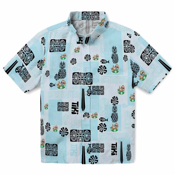 Sloth Tribal Symbols Hawaiian Shirt Best selling