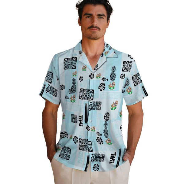 Sloth Tribal Symbols Hawaiian Shirt High quality