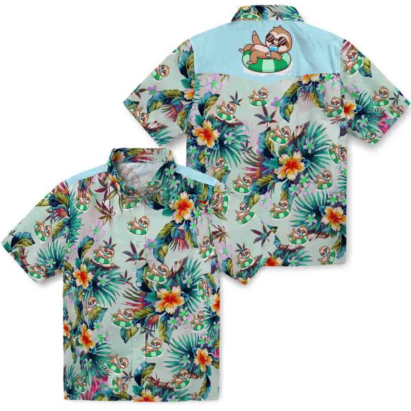 Sloth Tropical Foliage Hawaiian Shirt Latest Model