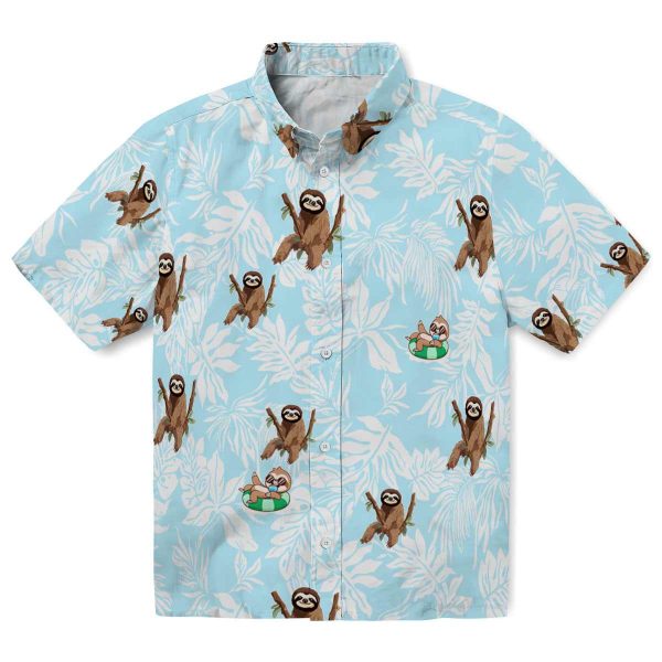 Sloth Tropical Leaf Hawaiian Shirt Best selling