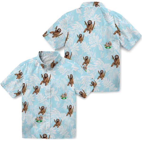 Sloth Tropical Leaf Hawaiian Shirt Latest Model