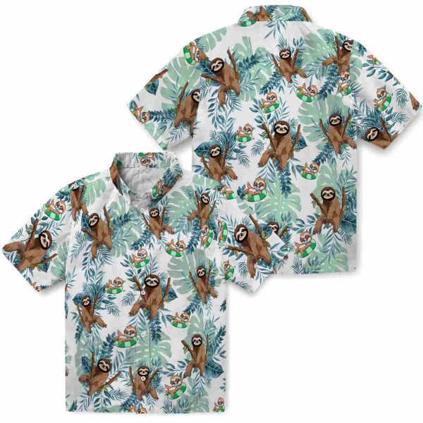 Sloth Tropical Leaves Hawaiian Shirt Latest Model