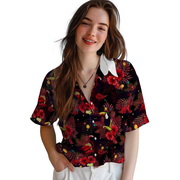 Space Floral Toucan Hawaiian Shirt Trendy