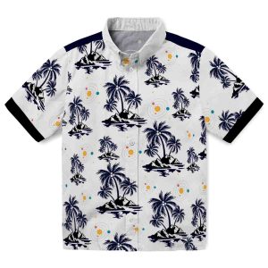 Space Palm Island Print Hawaiian Shirt Best selling