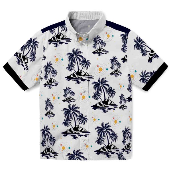 Space Palm Island Print Hawaiian Shirt Best selling