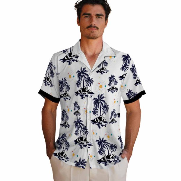 Space Palm Island Print Hawaiian Shirt High quality