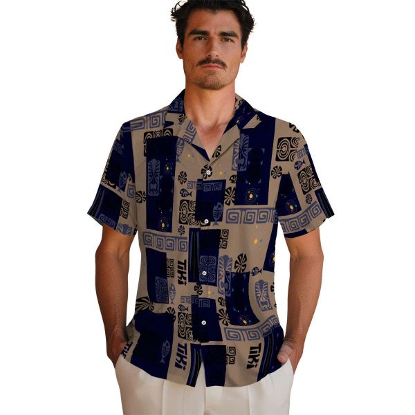 Space Tribal Symbols Hawaiian Shirt High quality