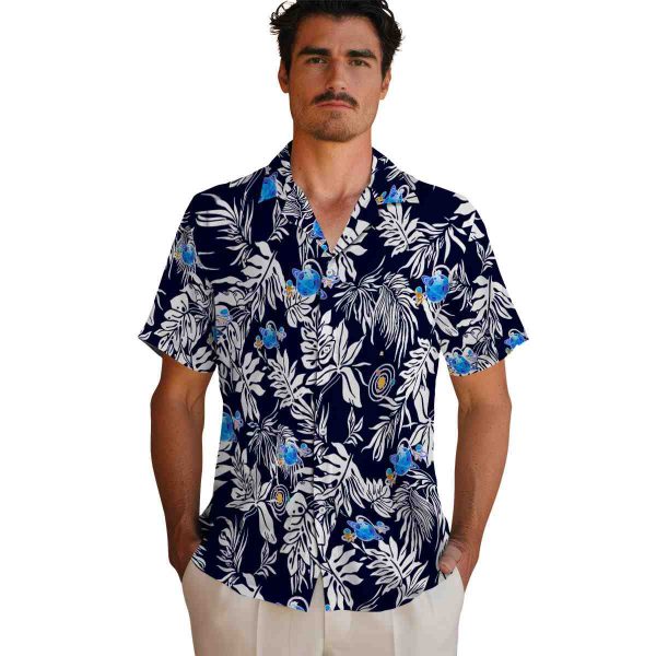 Space Tropical Leaf Hawaiian Shirt High quality