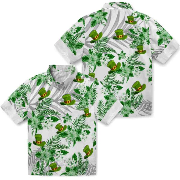 St Patricks Day Hibiscus Palm Leaves Hawaiian Shirt Latest Model