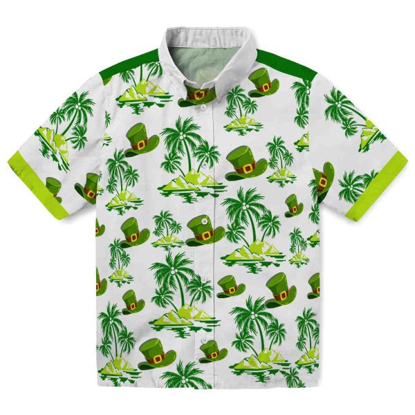 St Patricks Day Palm Island Print Hawaiian Shirt Best selling