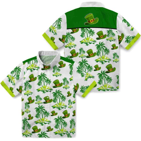 St Patricks Day Palm Island Print Hawaiian Shirt Latest Model