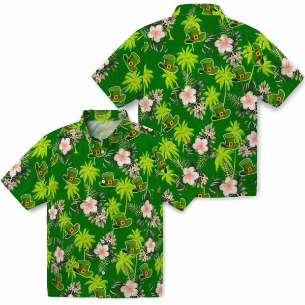 St Patricks Day Palm Tree Flower Hawaiian Shirt Latest Model