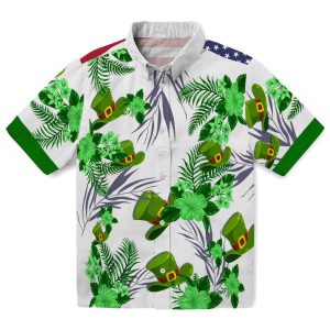 St Patricks Day Patriotic Hibiscus Design Hawaiian Shirt Best selling