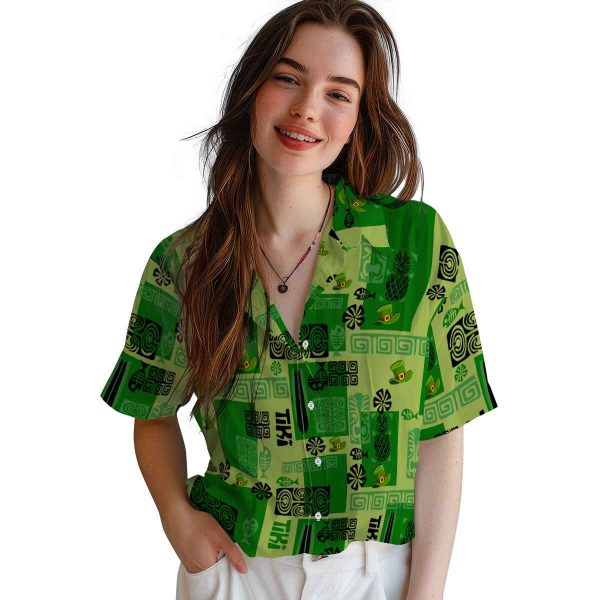 St Patricks Day Tribal Symbols Hawaiian Shirt Trendy