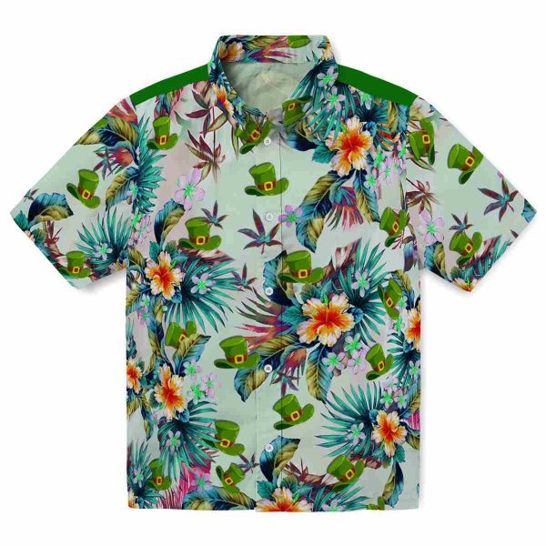 St Patricks Day Tropical Foliage Hawaiian Shirt Best selling