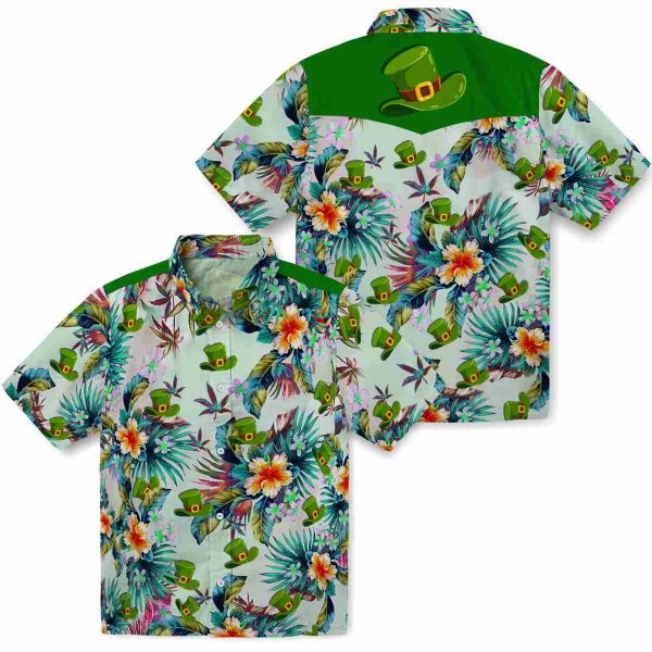 St Patricks Day Tropical Foliage Hawaiian Shirt Latest Model