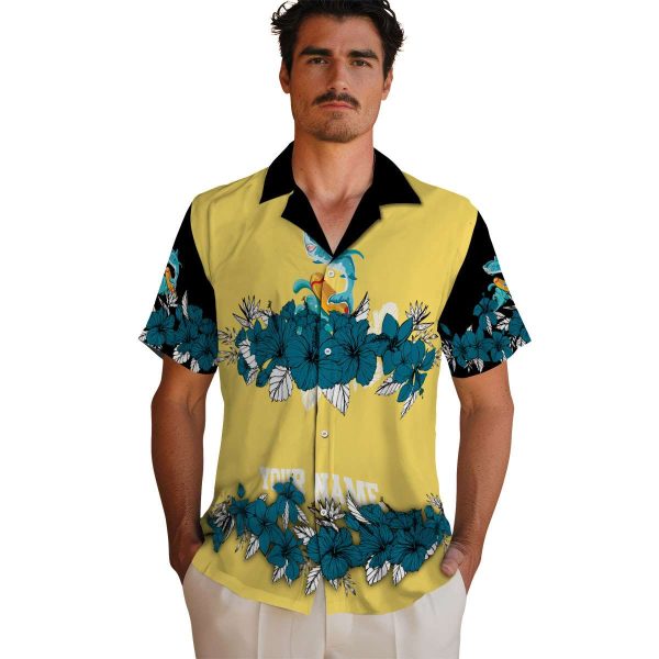 Summer Hibiscus Stripe Hawaiian Shirt High quality