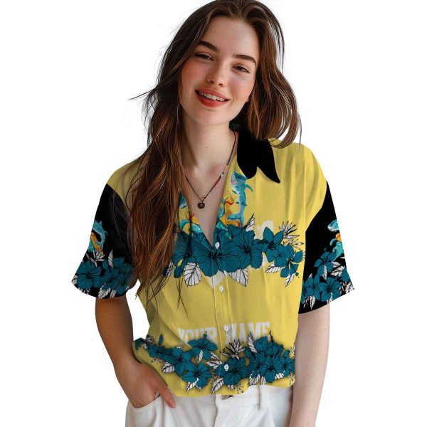 Summer Hibiscus Stripe Hawaiian Shirt Trendy