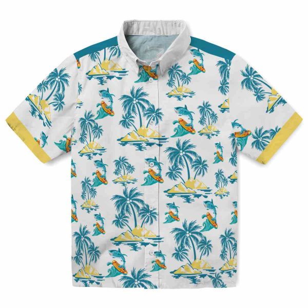 Summer Palm Island Print Hawaiian Shirt Best selling