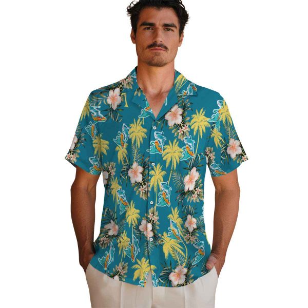 Summer Palm Tree Flower Hawaiian Shirt High quality