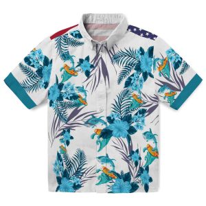 Summer Patriotic Hibiscus Design Hawaiian Shirt Best selling