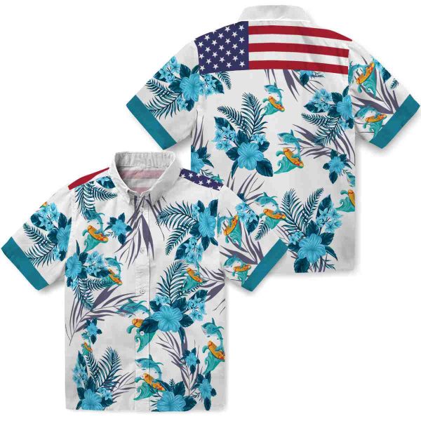 Summer Patriotic Hibiscus Design Hawaiian Shirt Latest Model