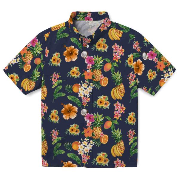 Sunflower Hibiscus And Fruit Hawaiian Shirt Best selling