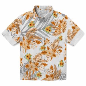 Sunflower Hibiscus Palm Leaves Hawaiian Shirt Best selling