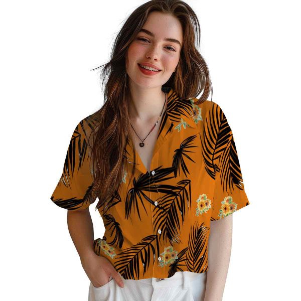 Sunflower Palm Leaf Hawaiian Shirt Trendy