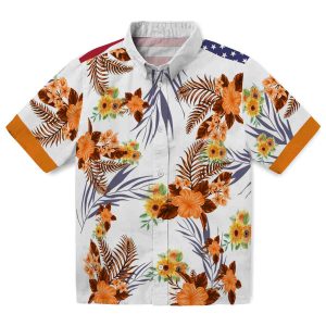 Sunflower Patriotic Hibiscus Design Hawaiian Shirt Best selling