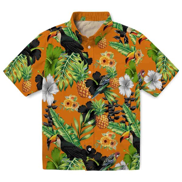 Sunflower Toucan Hibiscus Pineapple Hawaiian Shirt Best selling