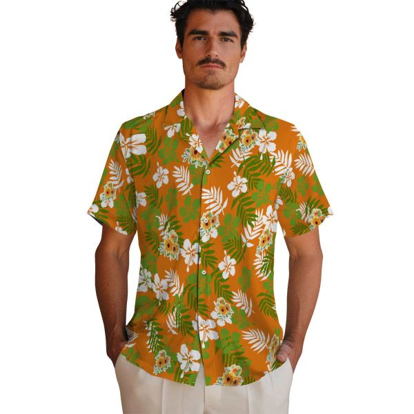 Sunflower Tropical Floral Hawaiian Shirt High quality