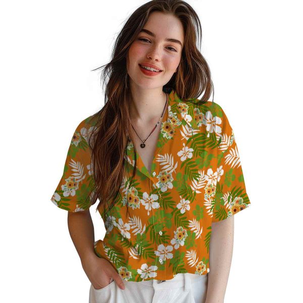 Sunflower Tropical Floral Hawaiian Shirt Trendy