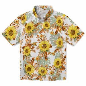 Sunflower Tropical Leaves Hawaiian Shirt Best selling