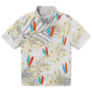 Surf Hibiscus Palm Leaves Hawaiian Shirt Best selling