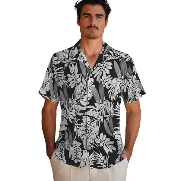 Surf Monstera Leaf Pattern Hawaiian Shirt High quality