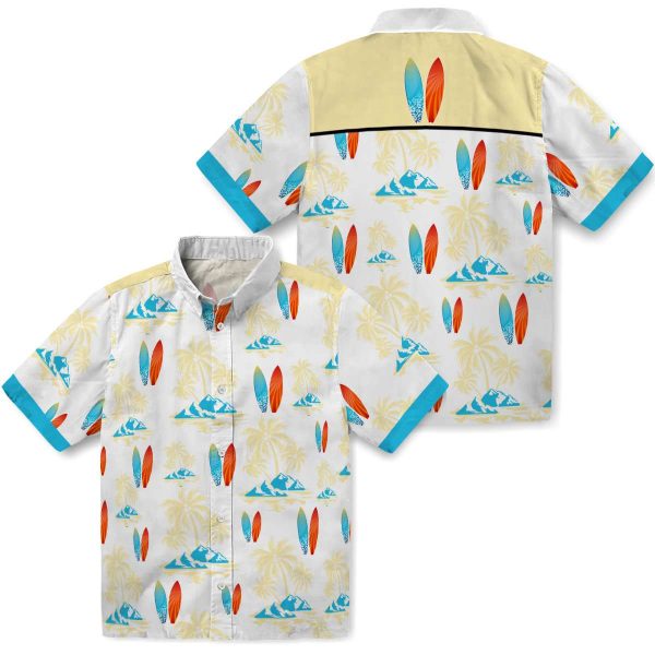 Surf Palm Island Print Hawaiian Shirt Latest Model