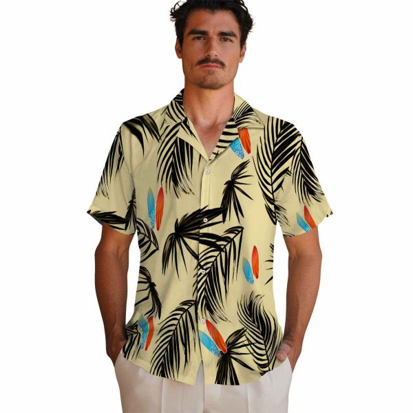 Surf Palm Leaf Hawaiian Shirt High quality