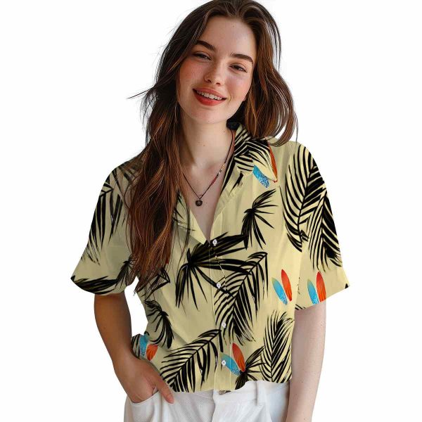 Surf Palm Leaf Hawaiian Shirt Trendy