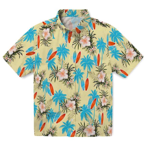 Surf Palm Tree Flower Hawaiian Shirt Best selling