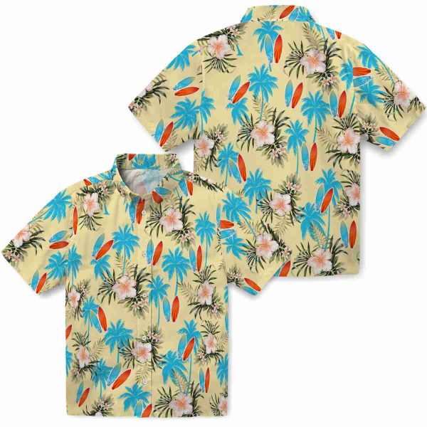 Surf Palm Tree Flower Hawaiian Shirt Latest Model