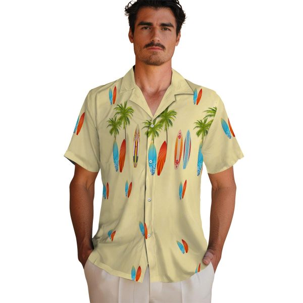 Surf Surfboard Palm Hawaiian Shirt High quality