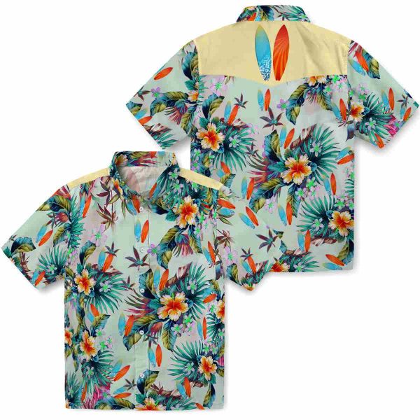 Surf Tropical Foliage Hawaiian Shirt Latest Model