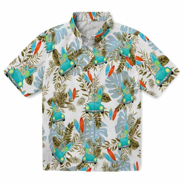 Surf Tropical Leaves Hawaiian Shirt Best selling