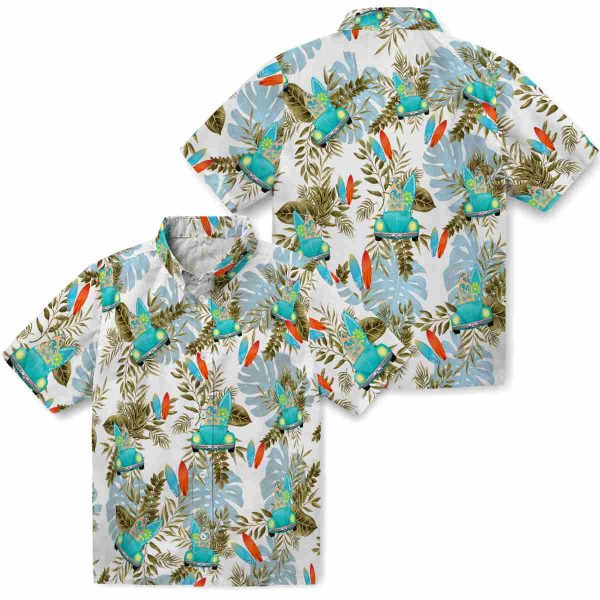 Surf Tropical Leaves Hawaiian Shirt Latest Model